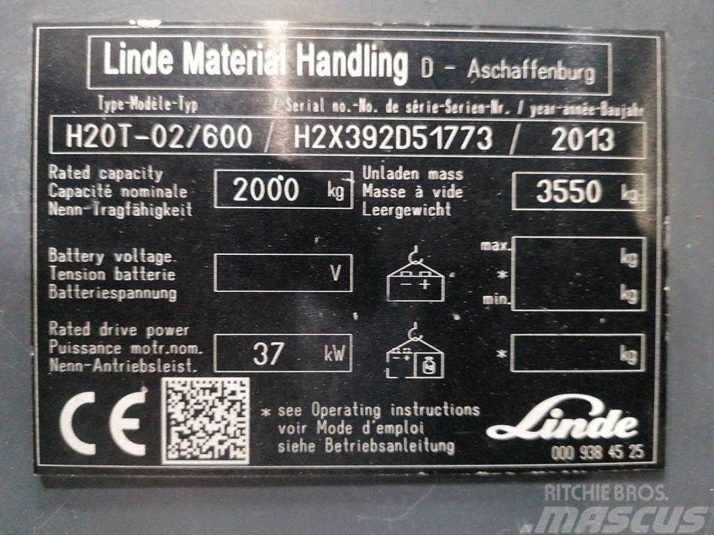 Linde H20T-02/600 Газові навантажувачі