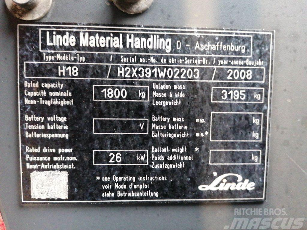 Linde H18D Дизельні навантажувачі