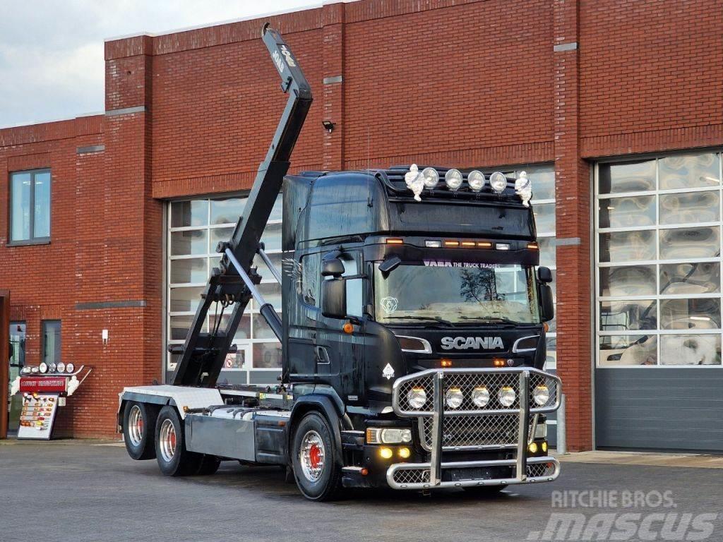 Scania R730 V8 Topline 6x2 - Hooklift 560CM - Custom in- Вантажівки з гаковим підйомом