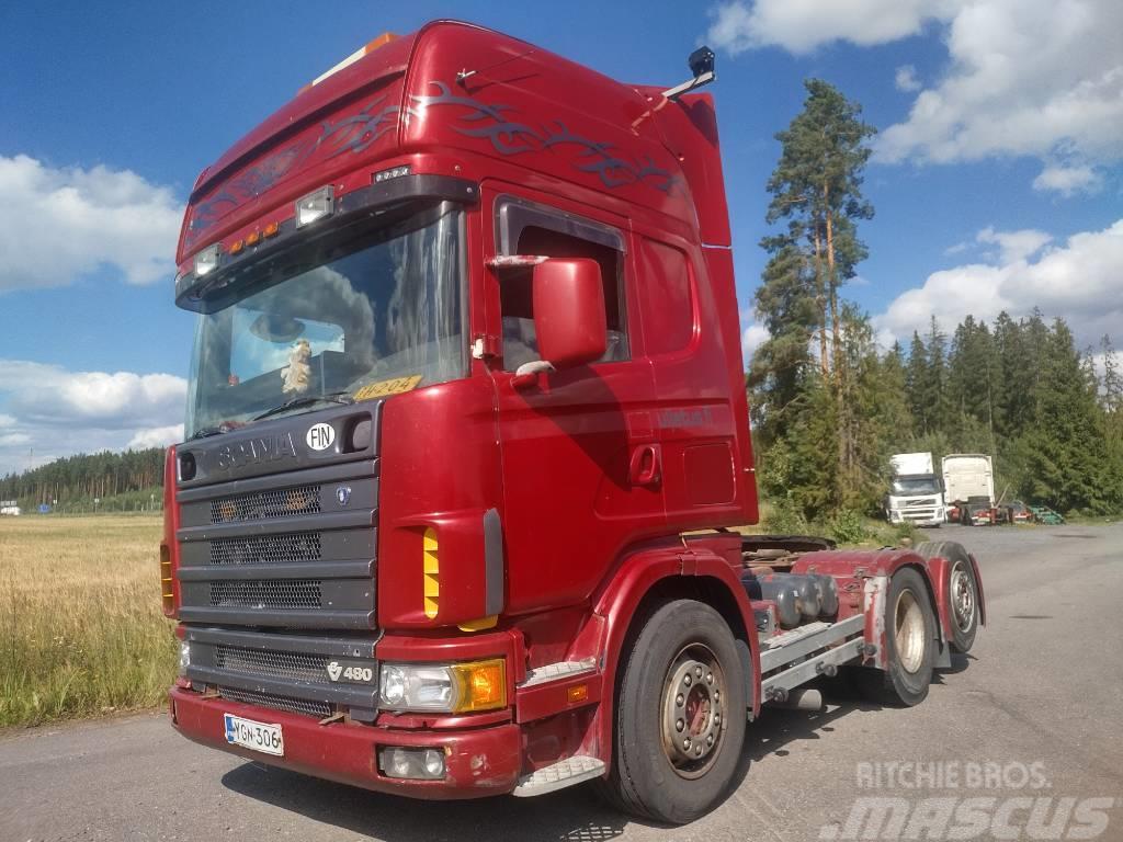 Scania R164 6x2 veturi,täysilmaj. kats 08/23 Тягачі