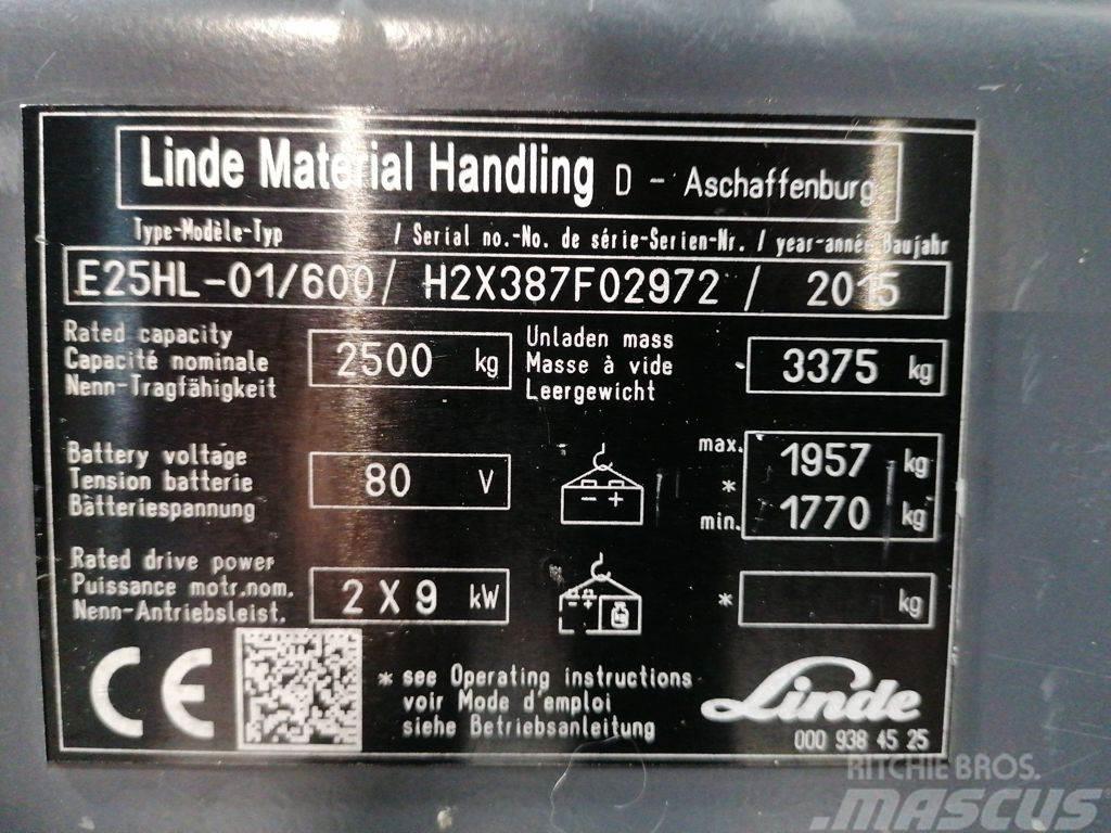 Linde E25HL-01/600 Електронавантажувачі