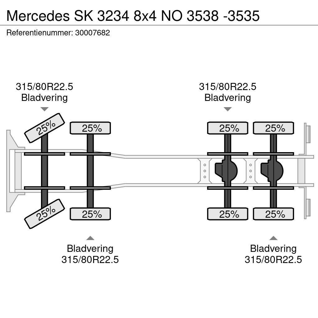 Mercedes-Benz SK 3234 8x4 NO 3538 -3535 Шасі з кабіною