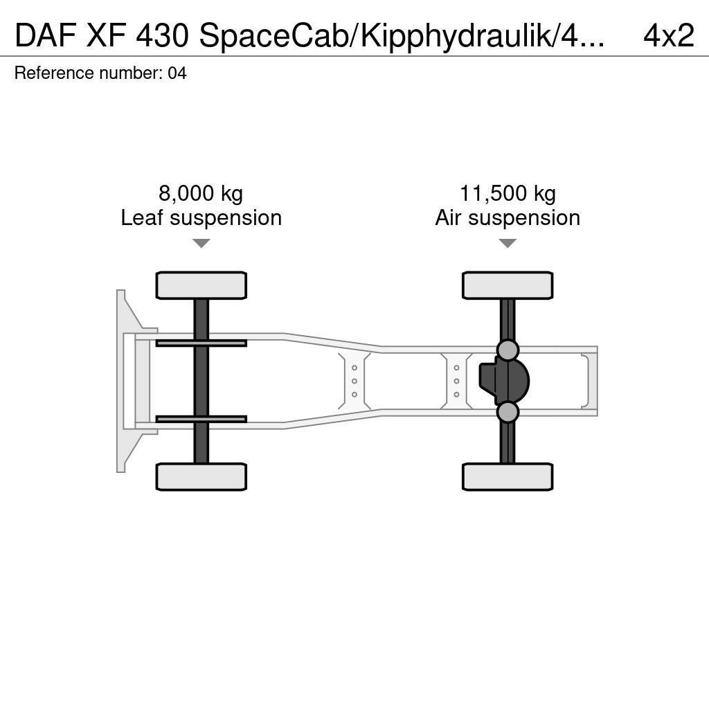 DAF XF 430 SpaceCab/Kipphydraulik/452 tkm/Euro 6 Тягачі