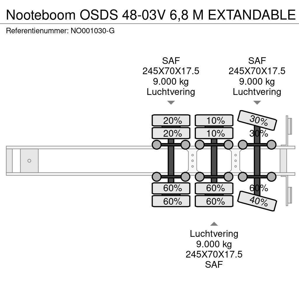 Nooteboom OSDS 48-03V 6,8 M EXTANDABLE Низькорамні напівпричепи