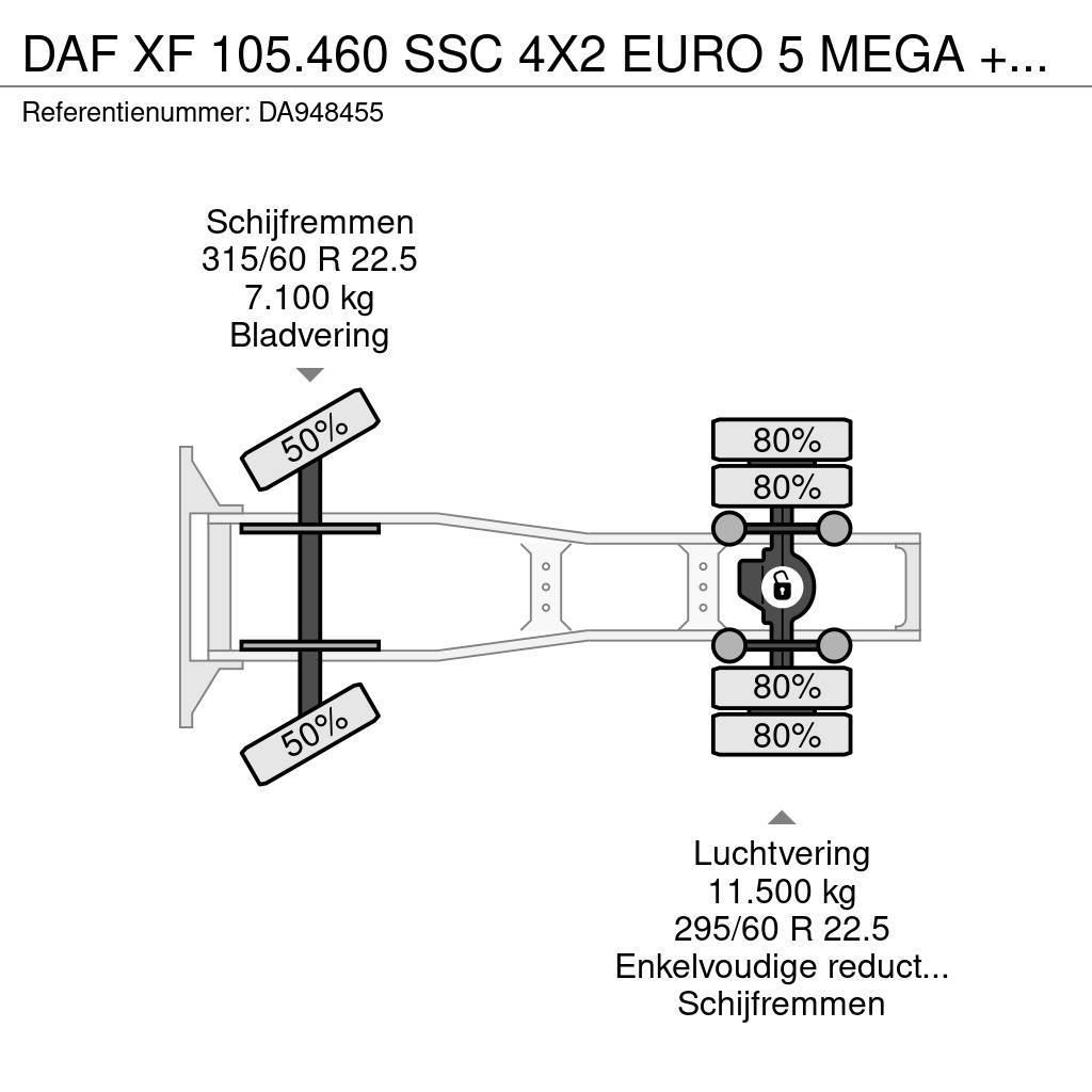 DAF XF 105.460 SSC 4X2 EURO 5 MEGA + RETARDER Тягачі