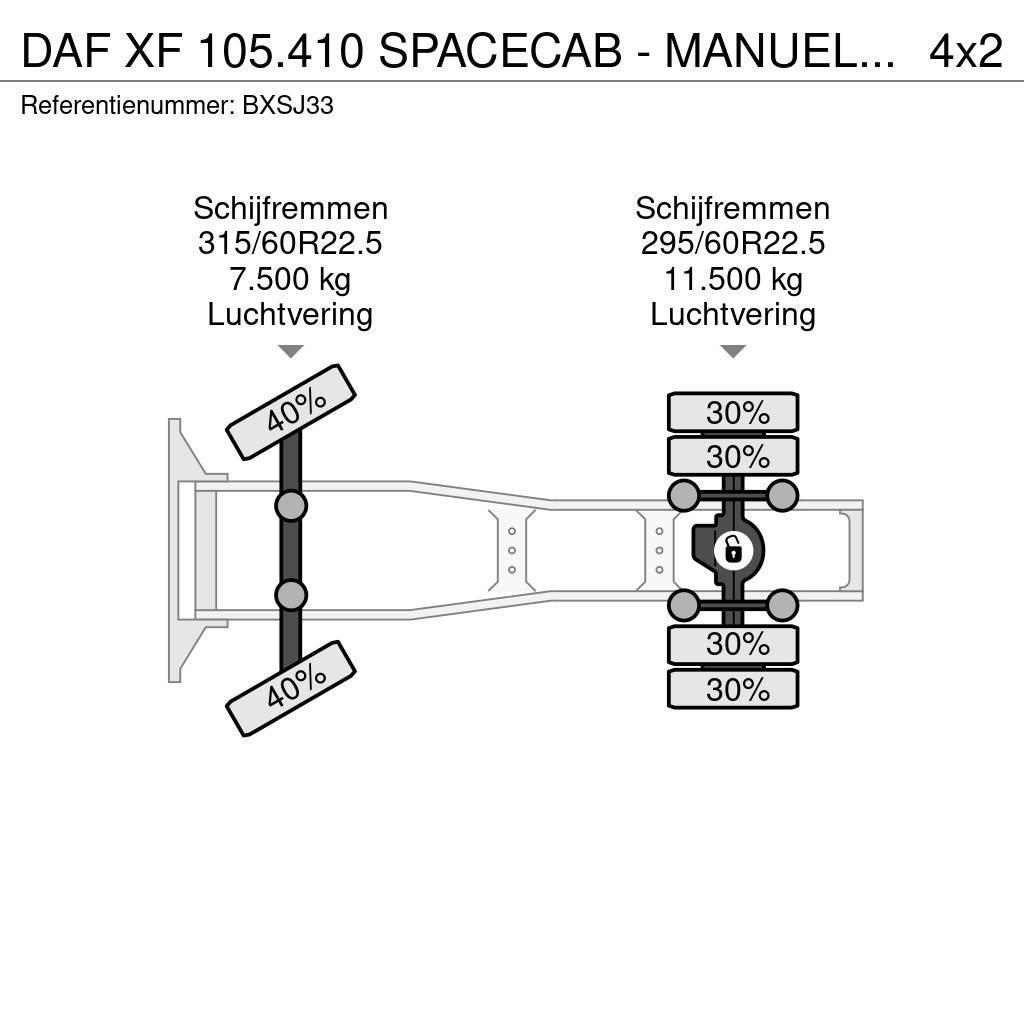 DAF XF 105.410 SPACECAB - MANUEL - 900.000KM - STAND K Тягачі
