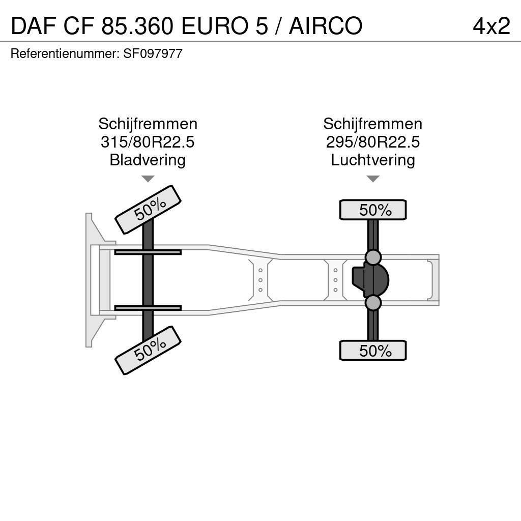 DAF CF 85.360 EURO 5 / AIRCO Тягачі
