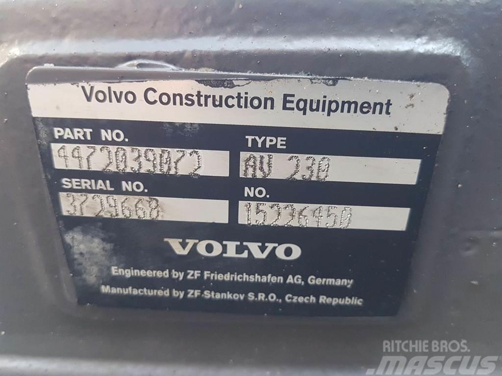 Volvo L30G-VOE15226450-ZF AV-230-Axle/Achse/As Осі