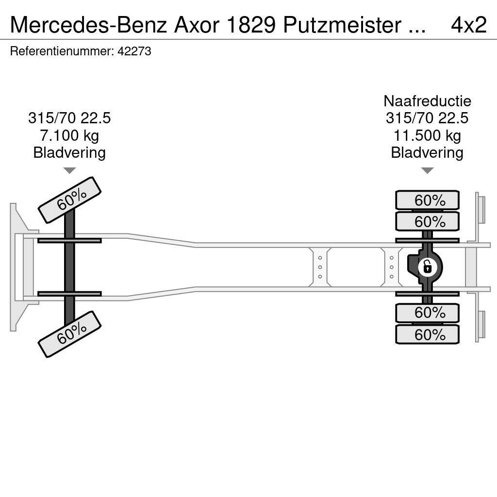 Mercedes-Benz Axor 1829 Putzmeister M20-4 20 meter Бетононасоси