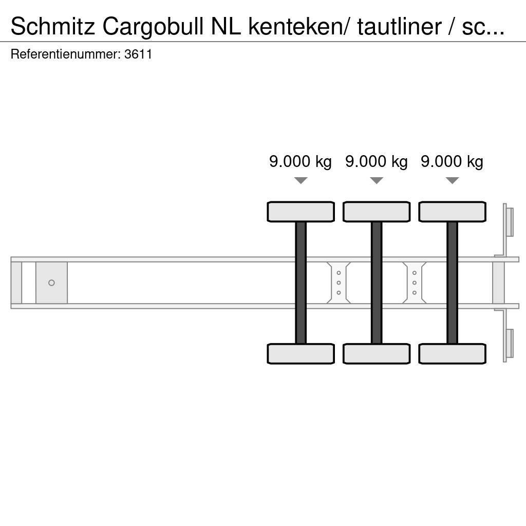Schmitz Cargobull NL kenteken/ tautliner / schuifzeil / laadklep Тентовані напівпричепи