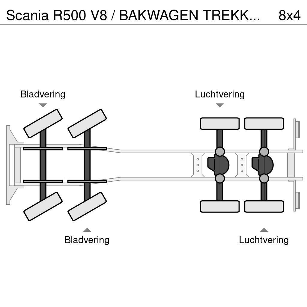 Scania R500 V8 / BAKWAGEN TREKKER COMBI / PALFINGER PK 53 автокрани