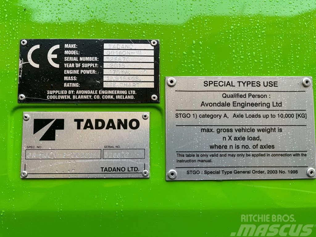 Tadano GR 160 n3 автокрани всюдиходи