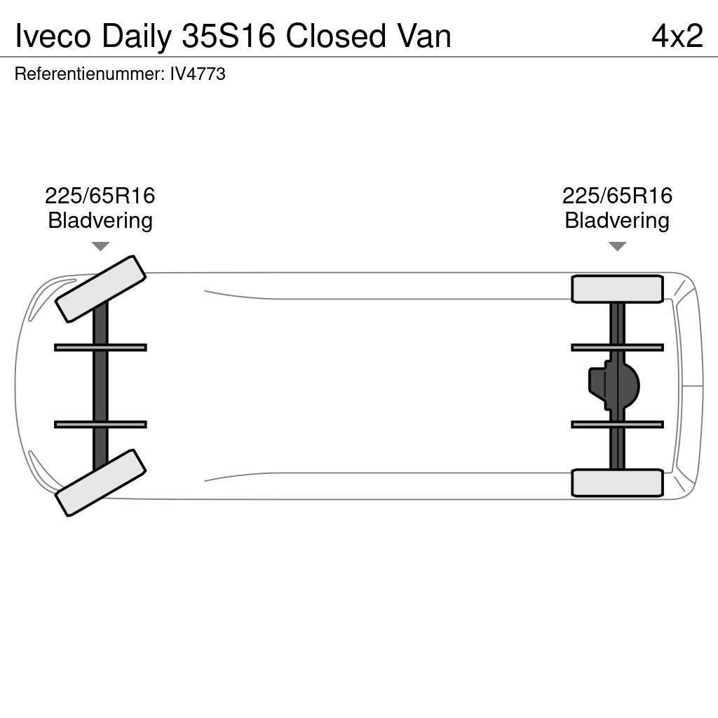Iveco Daily 35S16 Closed Van Контейнер
