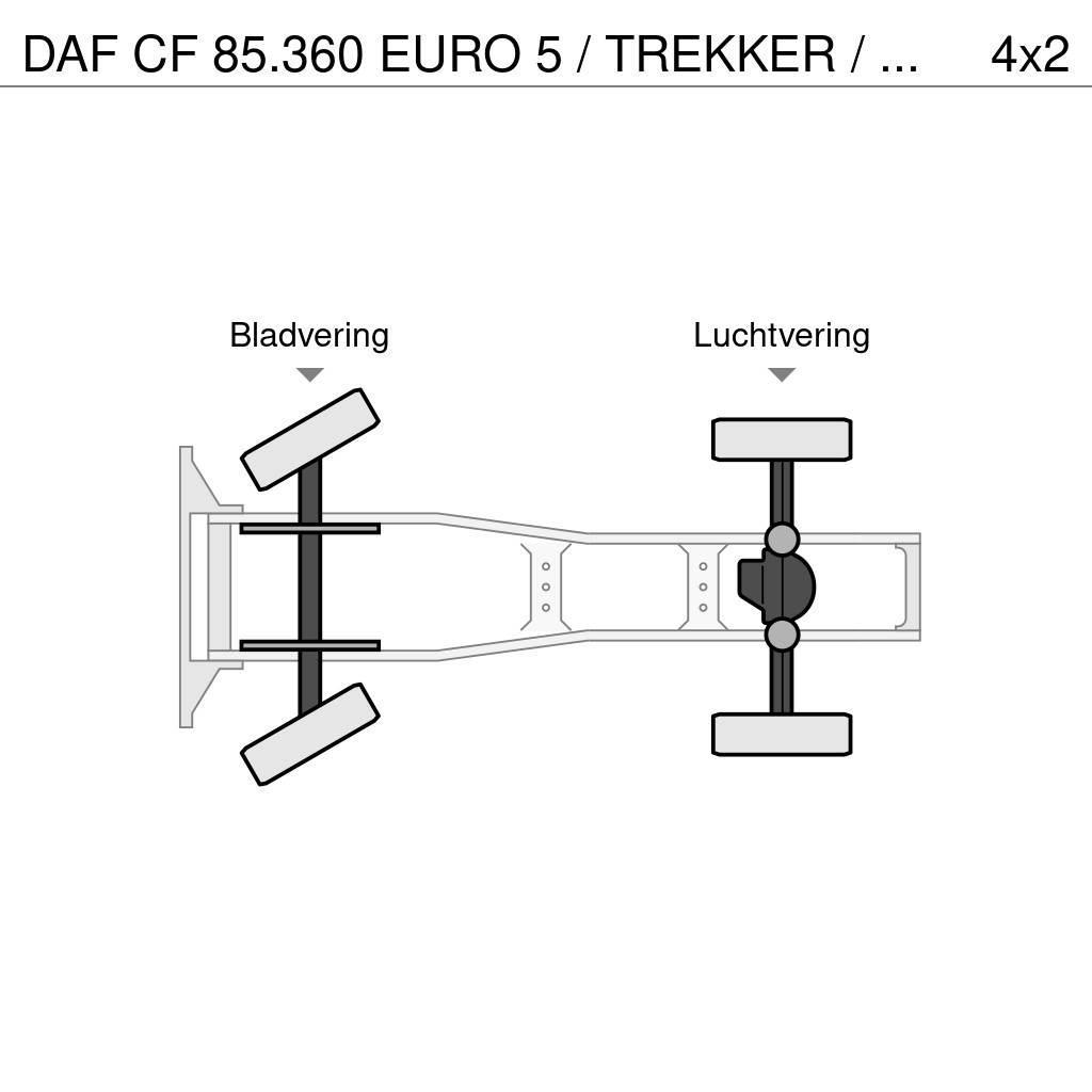 DAF CF 85.360 EURO 5 / TREKKER / BAKWAGEN COMBI / PALF Тягачі