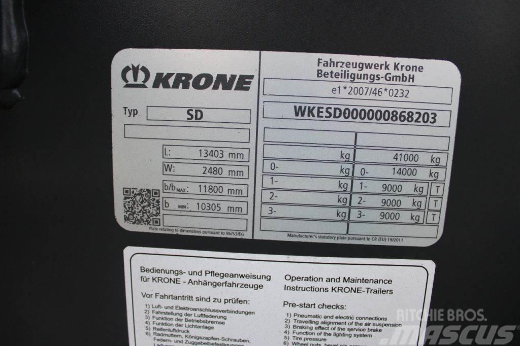 Krone 3x axle + 2x20/30/40/45ft + High Cube + BE APK 07- Напівпричепи для перевезення контейнерів