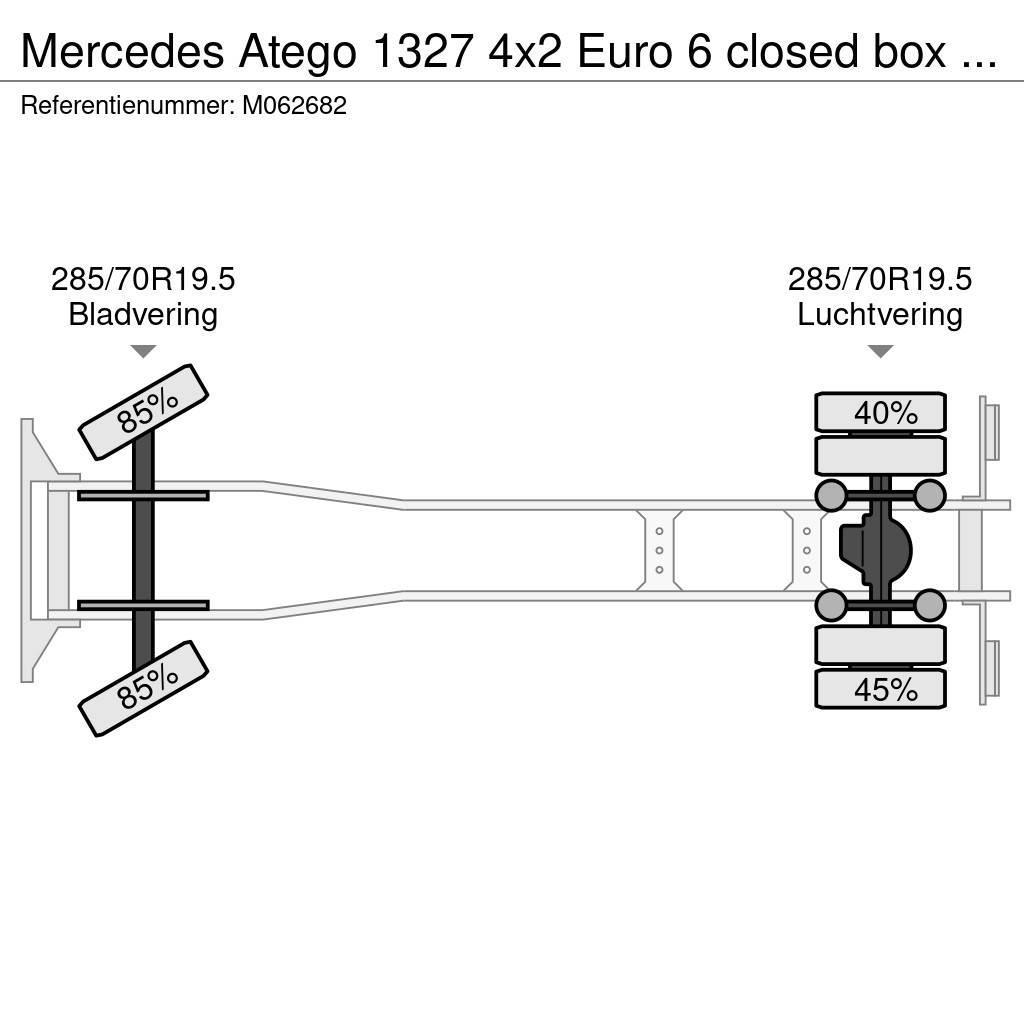 Mercedes-Benz Atego 1327 4x2 Euro 6 closed box + taillift Фургони