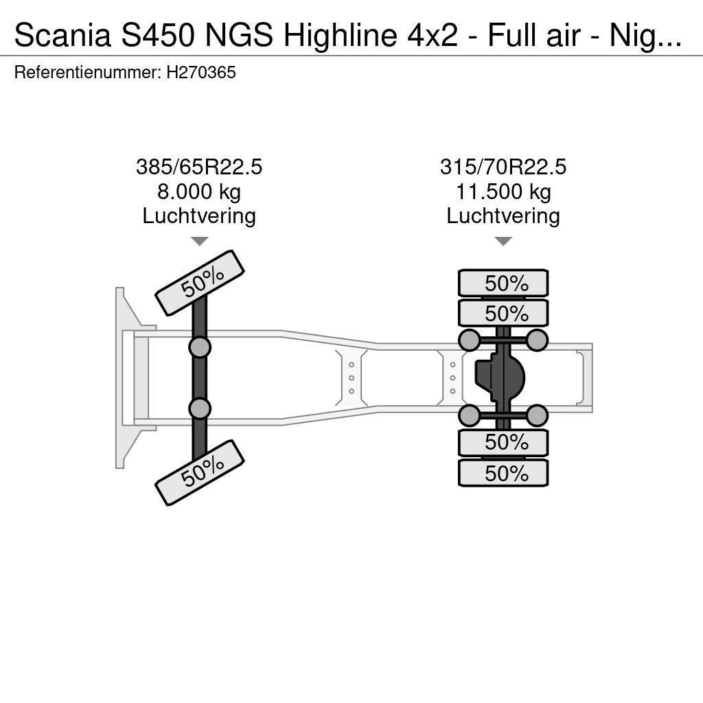 Scania S450 NGS Highline 4x2 - Full air - Night clima - R Тягачі
