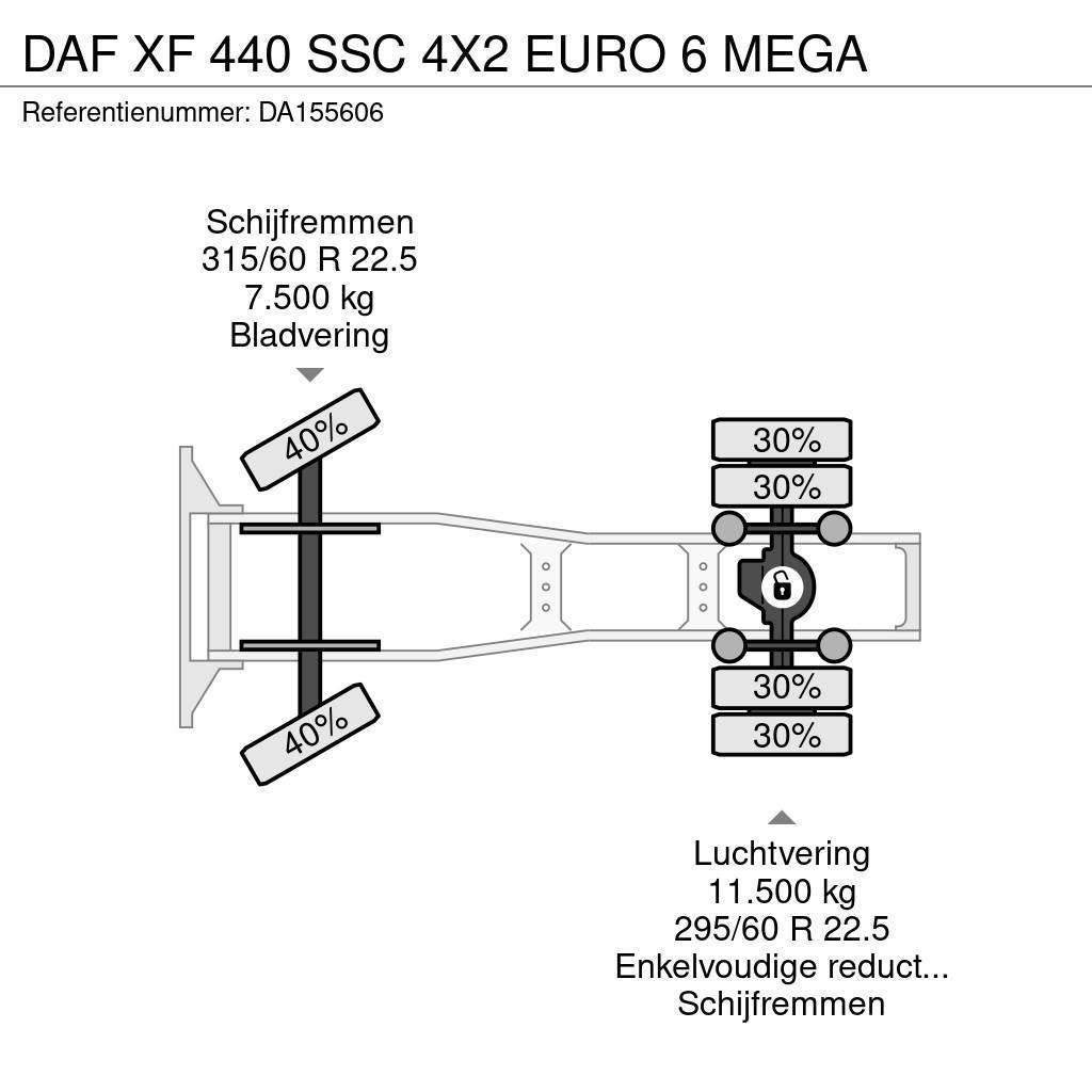 DAF XF 440 SSC 4X2 EURO 6 MEGA Тягачі