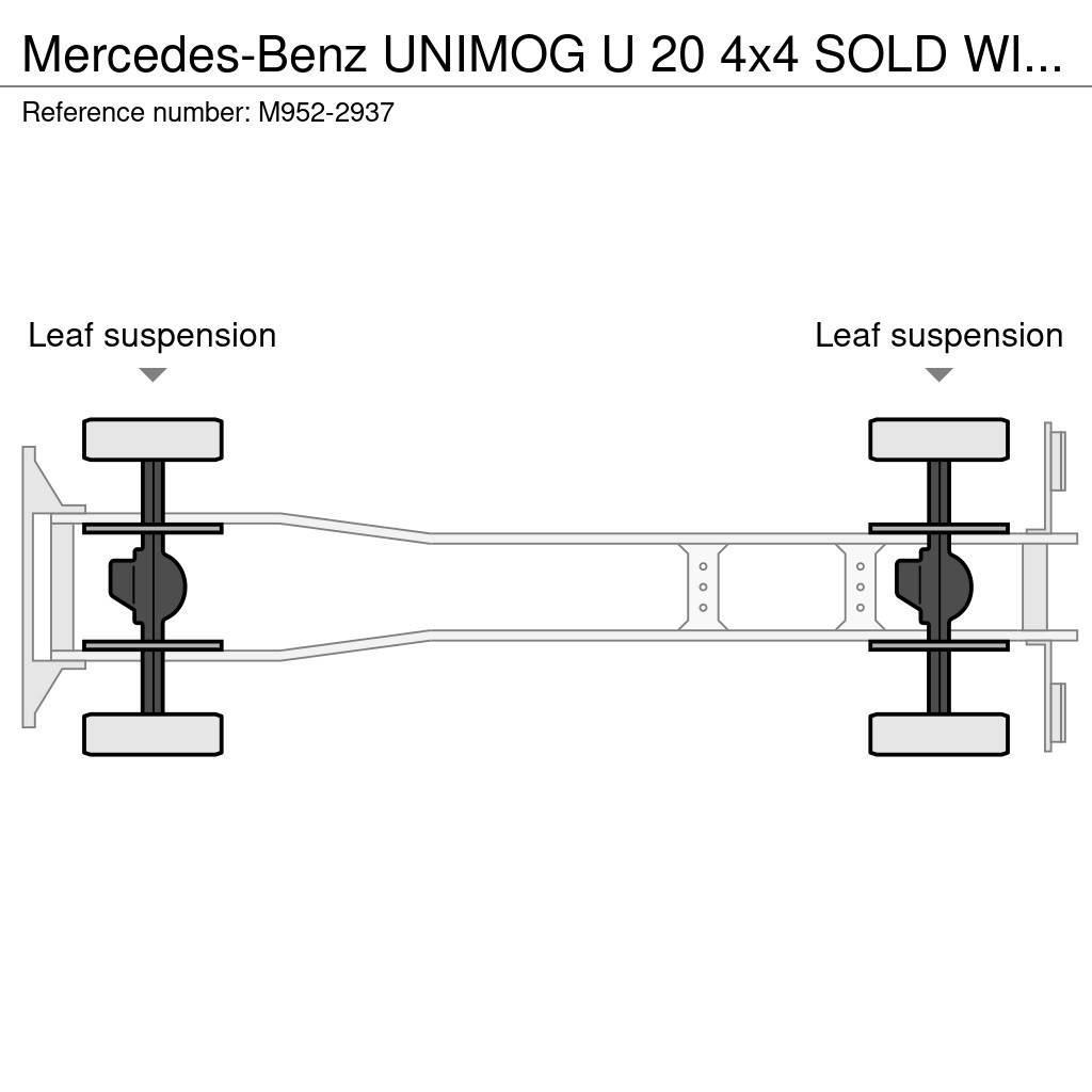 Mercedes-Benz UNIMOG U 20 4x4 SOLD WITHOUT SNOW PLOW & SPREADER Самоскиди