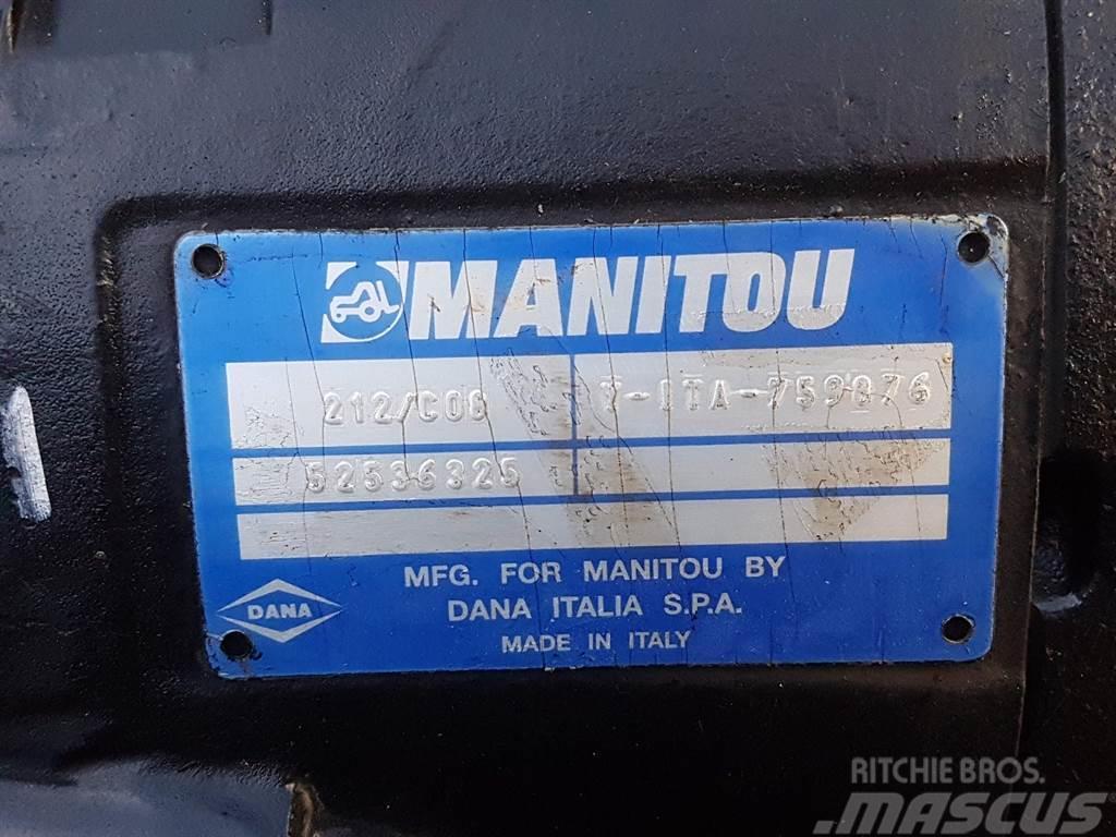 Manitou -Spicer Dana 212/C08-52536325-Axle/Achse/As Осі