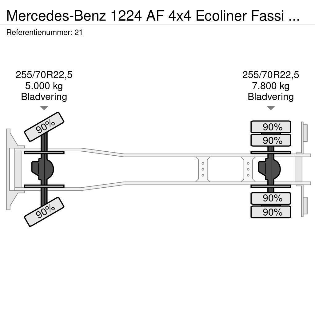 Mercedes-Benz 1224 AF 4x4 Ecoliner Fassi F85.23 Winde Beleuchtun Вантажівки / спеціальні