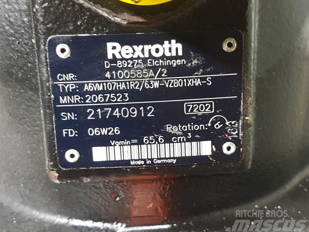 Ahlmann AZ150-Rexroth A6VM107HA1R2/63W-Drive motor Гідравліка