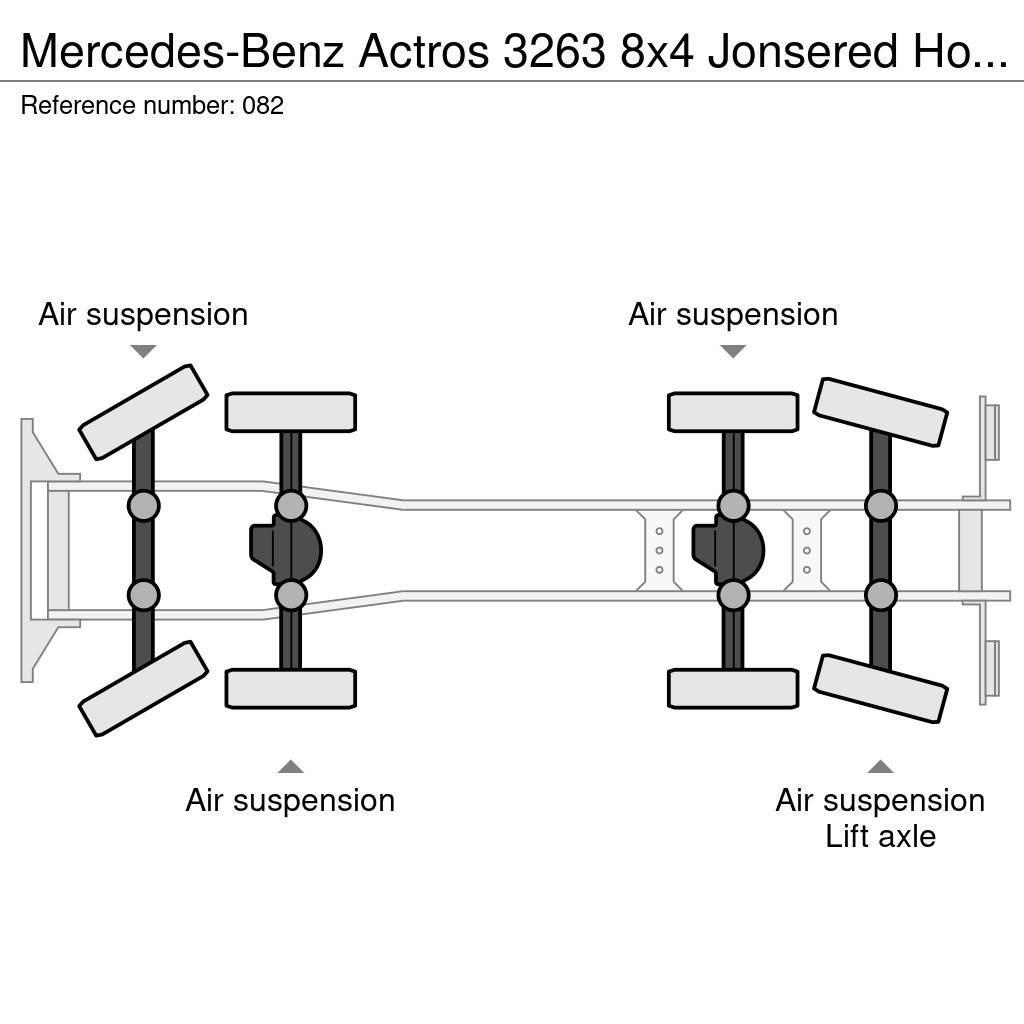 Mercedes-Benz Actros 3263 8x4 Jonsered Holztransporter/Retarder/ Лісовози