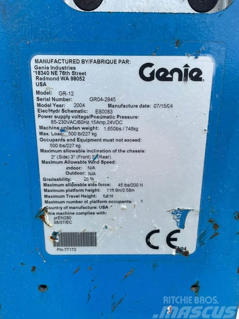 Genie GR-12 | 5.4 METER | 227 KG Інші підйомники і платформи