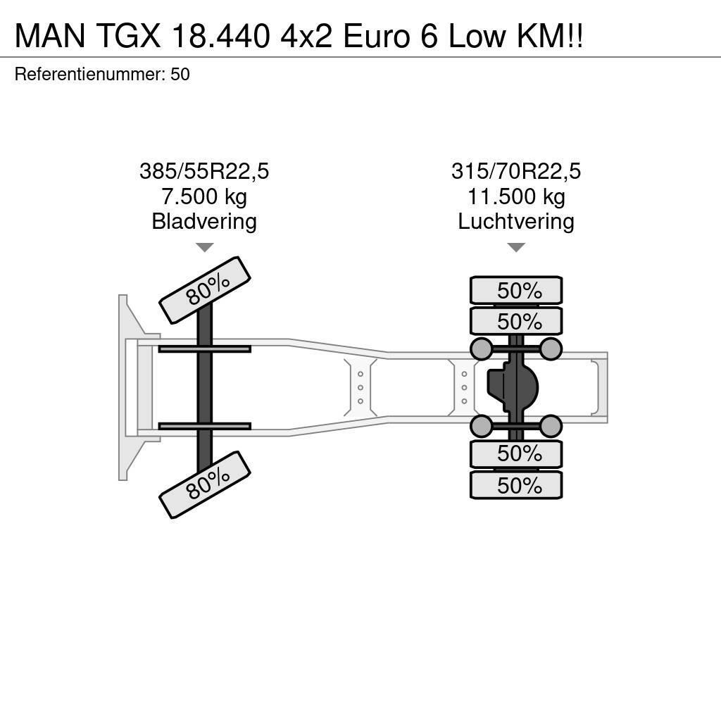 MAN TGX 18.440 4x2 Euro 6 Low KM!! Тягачі