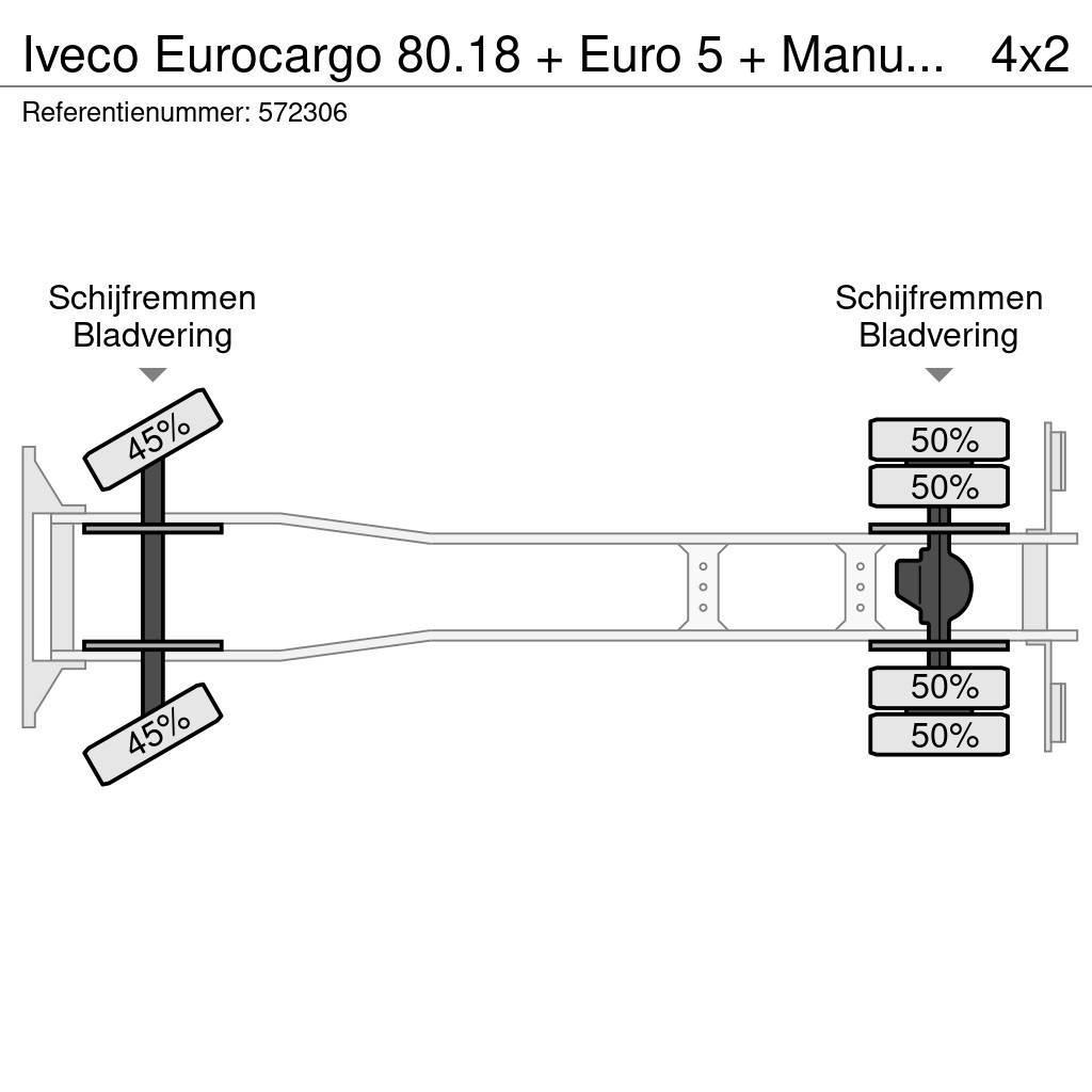 Iveco Eurocargo 80.18 + Euro 5 + Manual+ LOW KLM + Disco Вантажівки-платформи/бокове розвантаження