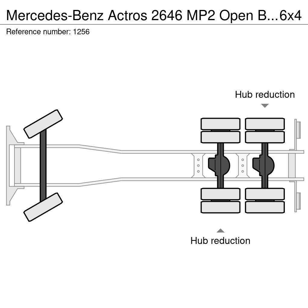 Mercedes-Benz Actros 2646 MP2 Open Box 6x4 EPS V6 Big Axle Good Вантажівки-платформи/бокове розвантаження
