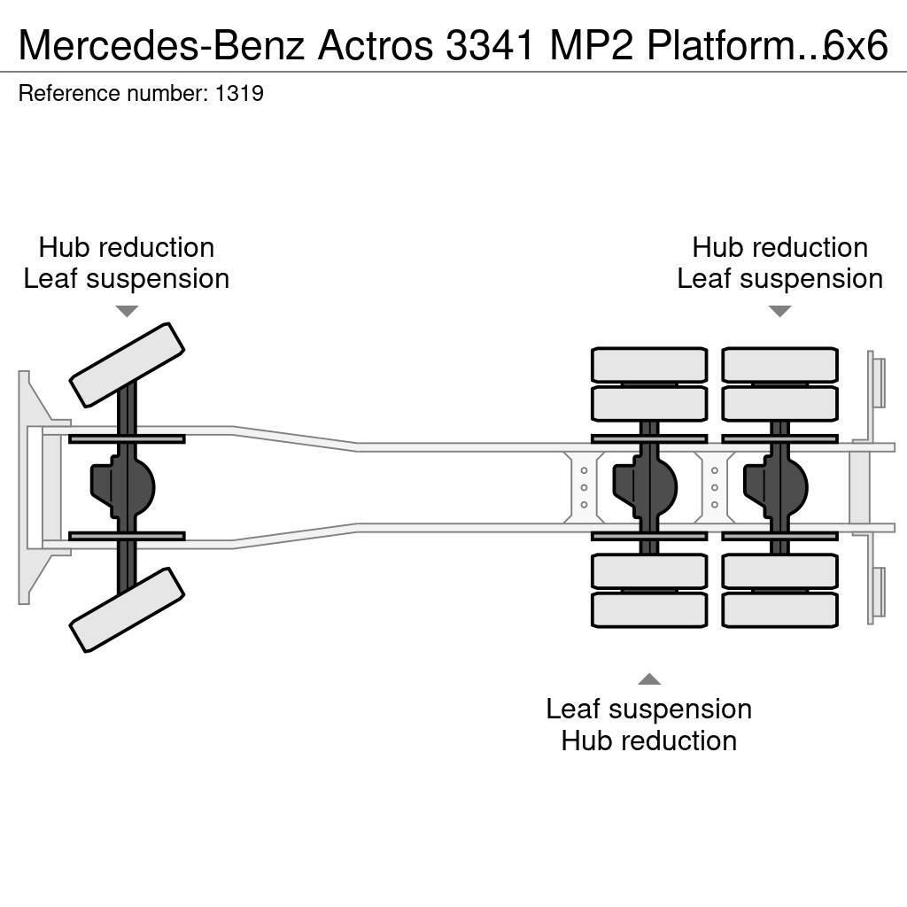 Mercedes-Benz Actros 3341 MP2 Platform Twistlocks for 20ft Conta Вантажівки-платформи/бокове розвантаження