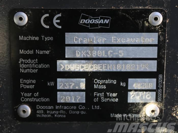 Doosan DX380LC-5 Гусеничні екскаватори