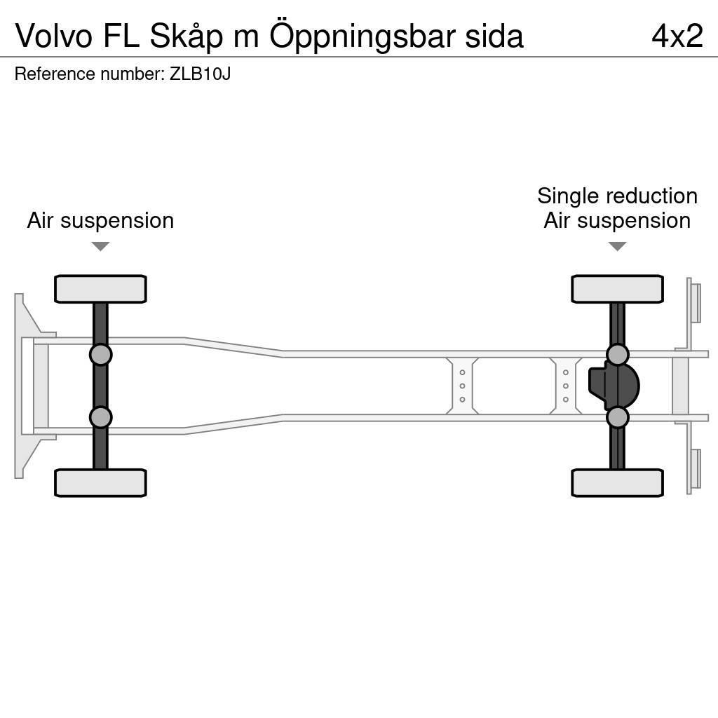 Volvo FL Skåp m Öppningsbar sida Фургони