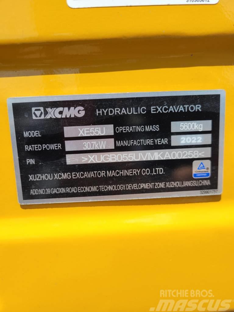 XCMG XE55 U Міні-екскаватори < 7т