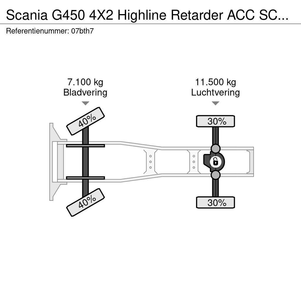 Scania G450 4X2 Highline Retarder ACC SCR-Only 777.400KM Тягачі