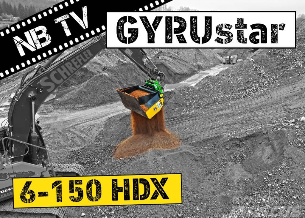 Gyru-Star 6-150HDX (opt Oilquick OQ70/50, Lehnhoff) Просівні ковші