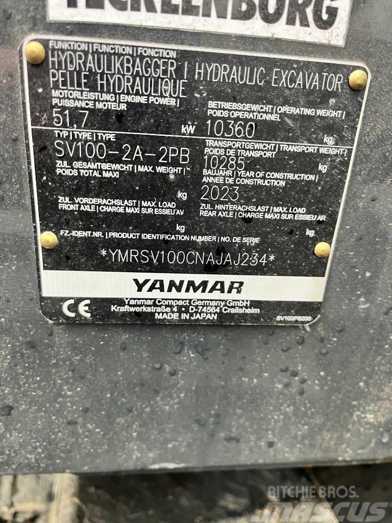 Yanmar SV100-2A 2PB Verstellausleger Powertilt HS08 Середні екскаватори 7т. - 12т.