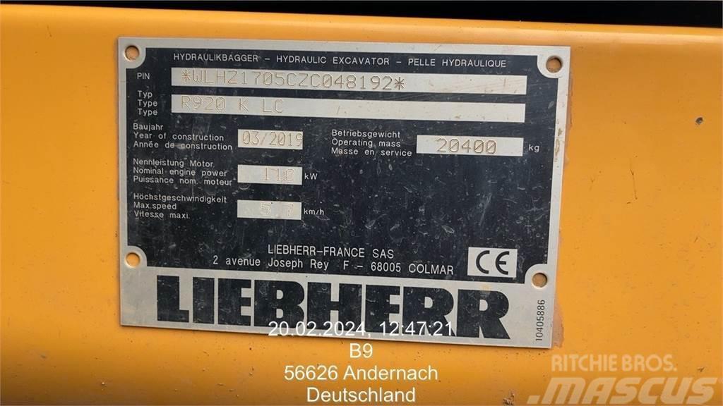 Liebherr R920 Compact Гусеничні екскаватори