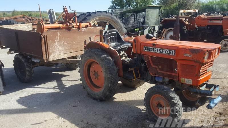  Tractor Kubota L1501 + Reboque + Charrua + Freze Трактори