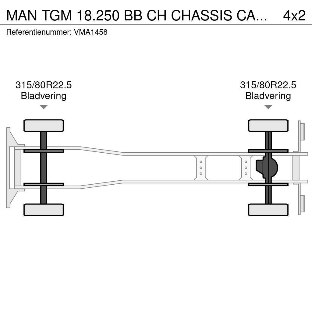 MAN TGM 18.250 BB CH CHASSIS CABIN RHD Шасі з кабіною
