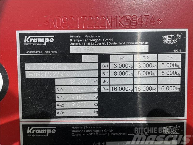 Krampe HD 550 Інша комунальна техніка