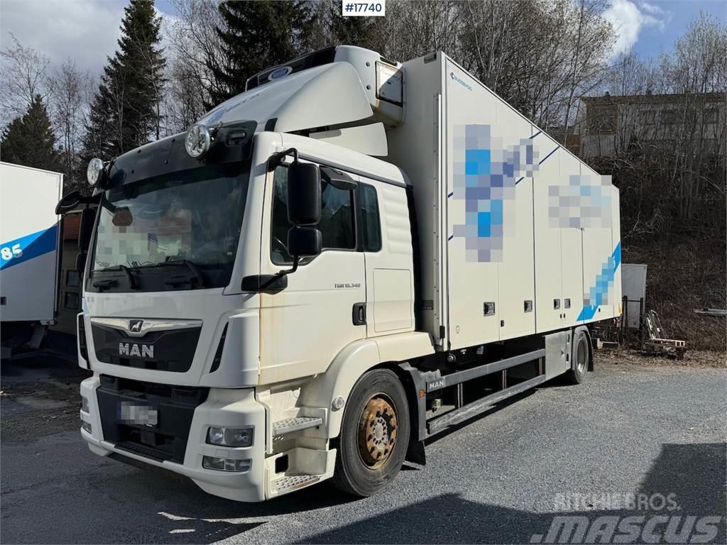 MAN TGM 18.340 4x2 box truck w/ Factory new engine. Fu Фургони