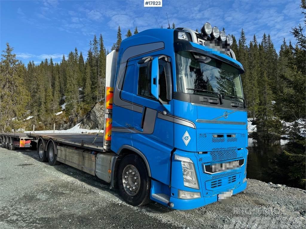 Volvo Fh 540 6x2 barrack truck w/ Trailer - bygg trailer Вантажівки-платформи/бокове розвантаження