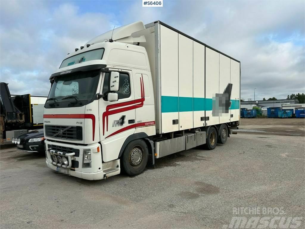 Volvo FH12 6x2 Box truck with opening side and tail lift Фургони