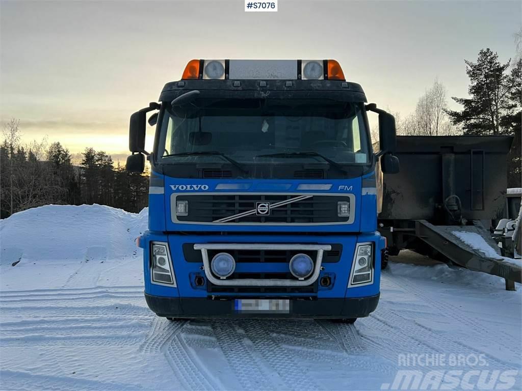 Volvo FM 400 6*2 Crane Truck with tiltable flatbed + Pal Автокрани