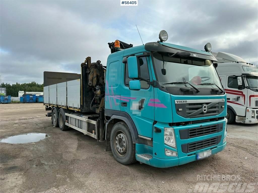 Volvo FM 6x2 crane truck with Hiab 280-5 and tail lift Автокрани