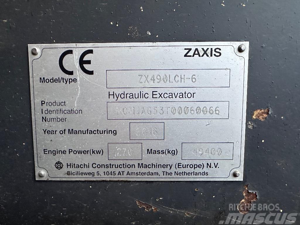 Hitachi ZX 490 LCH Гусеничні екскаватори