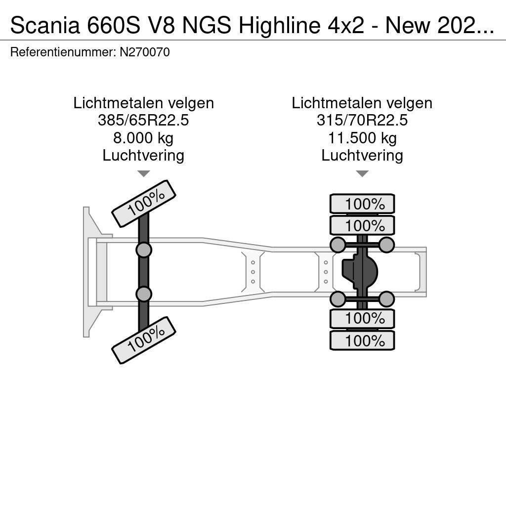 Scania 660S V8 NGS Highline 4x2 - New 2024 - Full spec - Тягачі