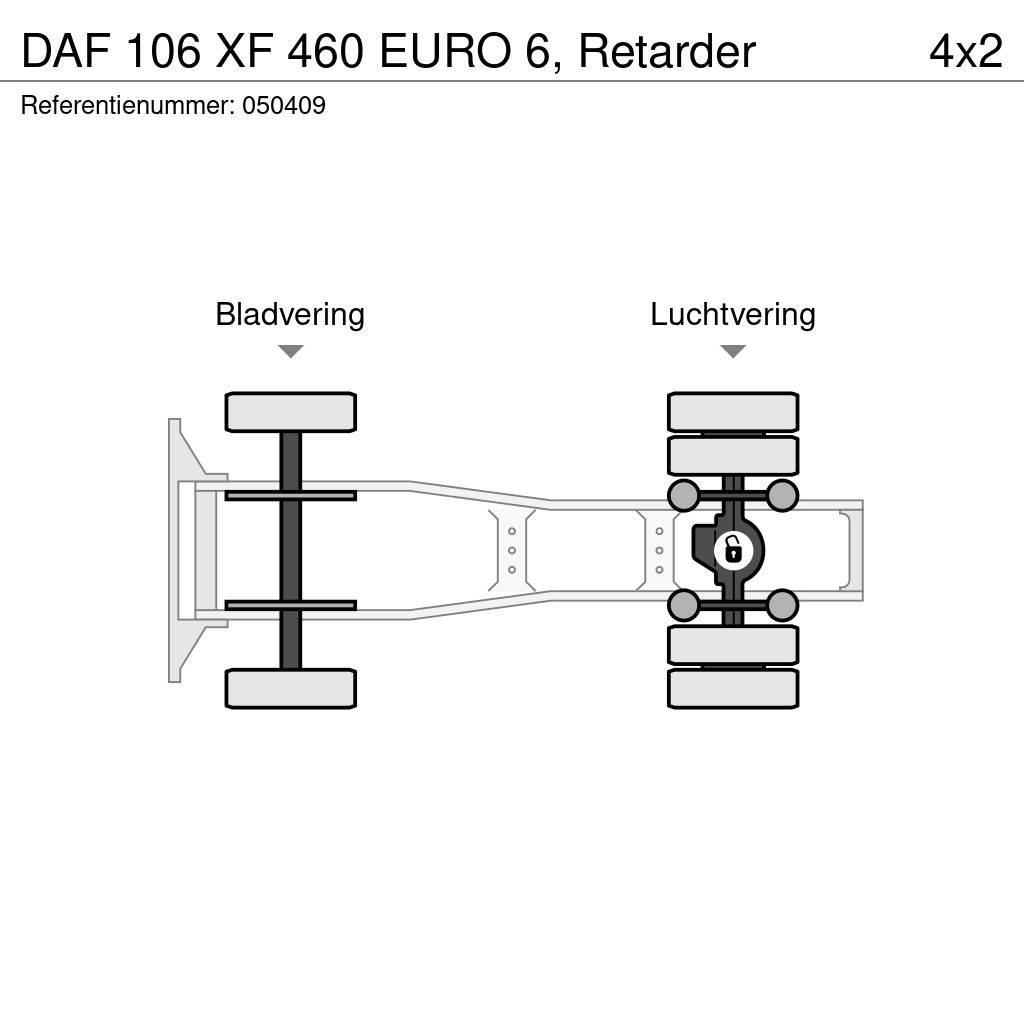 DAF 106 XF 460 EURO 6, Retarder Тягачі